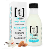 Teenology Conditionneur Vanille Amande, bouteille parfumée pour cheveux propres et frais.