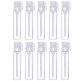 Teensery frascos de muestra de vidrio 1 ml con tapa clara para aromaterapia en casa.