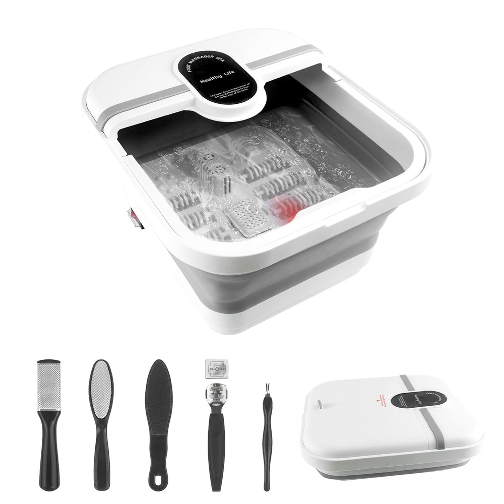 teepten pie spa plegable con calor para relajación en casa.