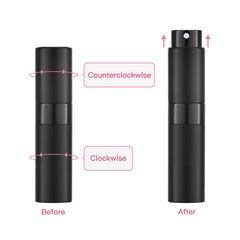 Botella recargable Tekson de 8 ml para perfume o aftershave.
