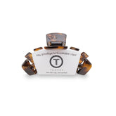 Teleties clip cabello pequeño tortuga, sujeción estable para cabellos finos.