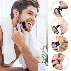 Telfun Upgrade waterproof design shown in shower for wet or dry shaving