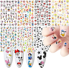 Temote pegatinas de uñas con dibujos animados, decorativas y fáciles de aplicar.