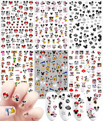 Temote pegatinas para uñas con dibujos animados 3D, decoración rápida.