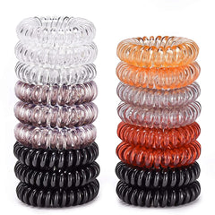 Teqifu gomas pelo espirales 17 coloridas para peinados sin enredos y con estilo
