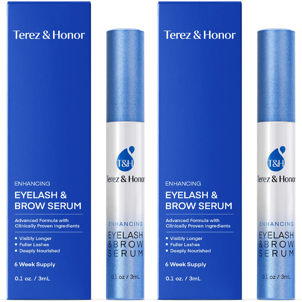 Terez & Honor Sérum cils bouteille pour le soin quotidien.