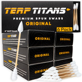 TerpTitans Original: palitos de bambú con absorción espiral para limpieza eficiente.
