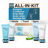 Terra Pure kit de hotel con empaque elegante para huéspedes