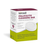 Terrasil Jabón Foliculitis: empaque del producto para uso diario.