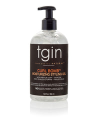 tgin Curl Bomb defined curls after styling with soft hold