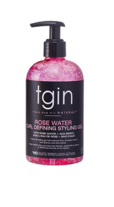tgin gel definicion rizos agua de rosa: definicion suave e hidratación duradera.