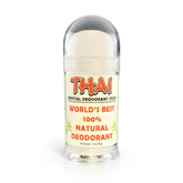 Thai Crystal Desodorante barra: aplicación suave y protección natural sin fragancias.