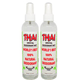 Thai Deodorant Stone Crystal Mist botella: frescura diaria para uso diario.
