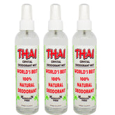 Thai Deodorant Stone Crystal Mist : bouteille 240 ml pour une protection naturelle