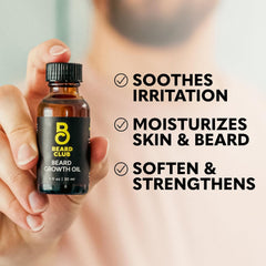 Aceite para barba The Beard Club con cedro, ricino y aguacate