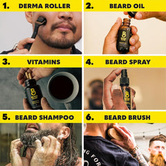 The Beard Club aceite crecimiento barba; nutre e hidrata para un aspecto saludable.