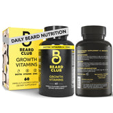 The Beard Club biotina para crecimiento de barba y densidad potencial.
