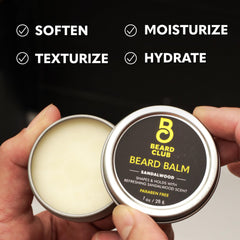 The Beard Club brosse barbe : démêlage en douceur et répartition homogène.