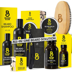 The Beard Club navaja de barbero y estuche para afeitado preciso