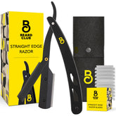 The Beard Club navaja plana con mango ergonómico para un afeitado cómodo