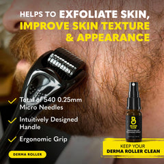 Spray nettoyant The Beard Club pour nettoyer le dérma roller après usage