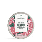 The Body Shop British Rose Body Butter envase de aluminio, hidratación duradera para piel normal