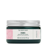 The Body Shop Crème hydratante Vitamine E, flacon pompe, absorption rapide et hydratation durable.
