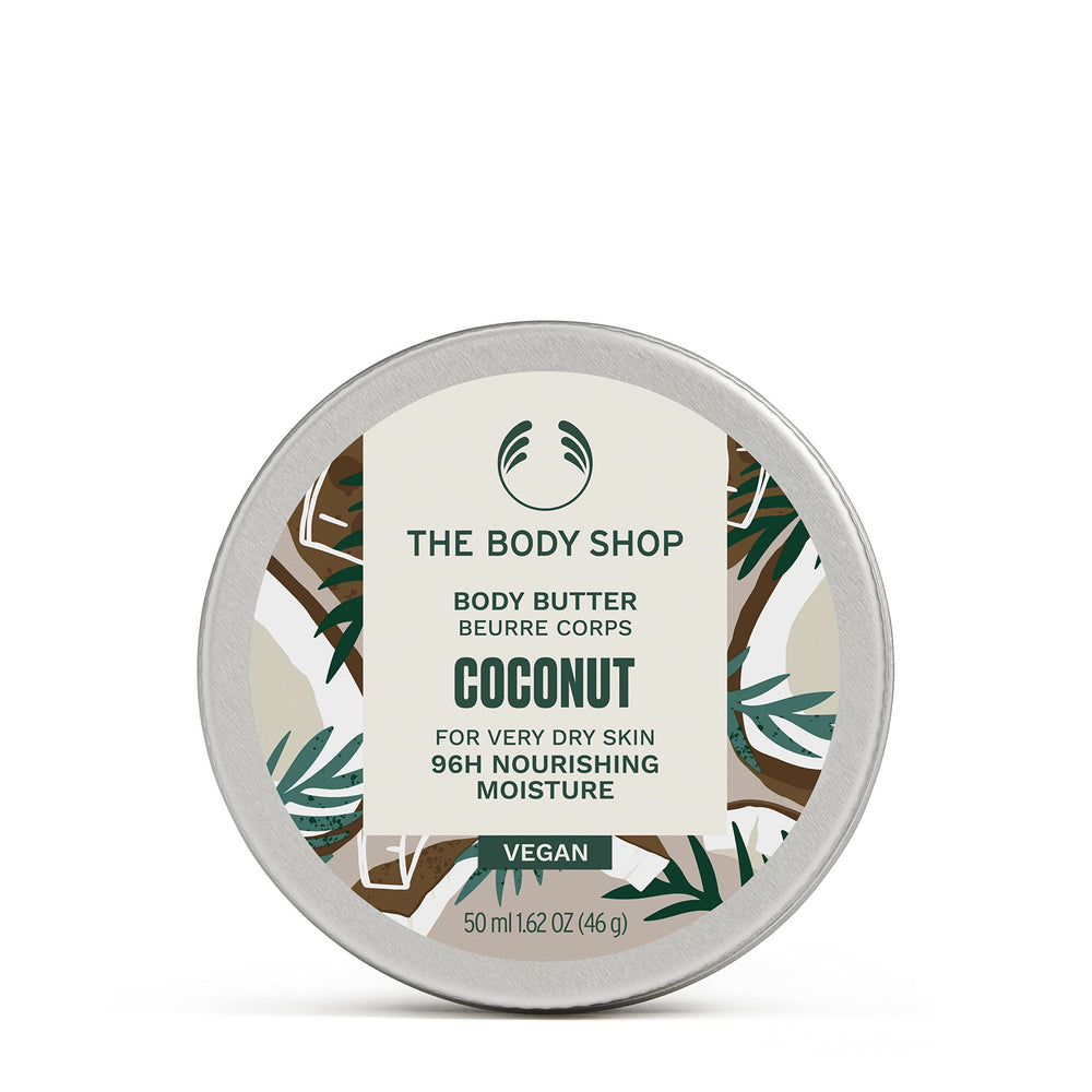 The Body Shop manteca corporal coco muestra textura cremosa para hidratación diaria