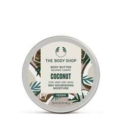 The Body Shop manteca corporal coco muestra textura cremosa para hidratación diaria