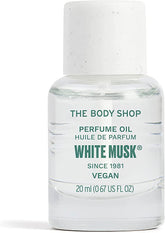The Body Shop White Musk Perfume Oil: botella elegante para un aroma duradero.