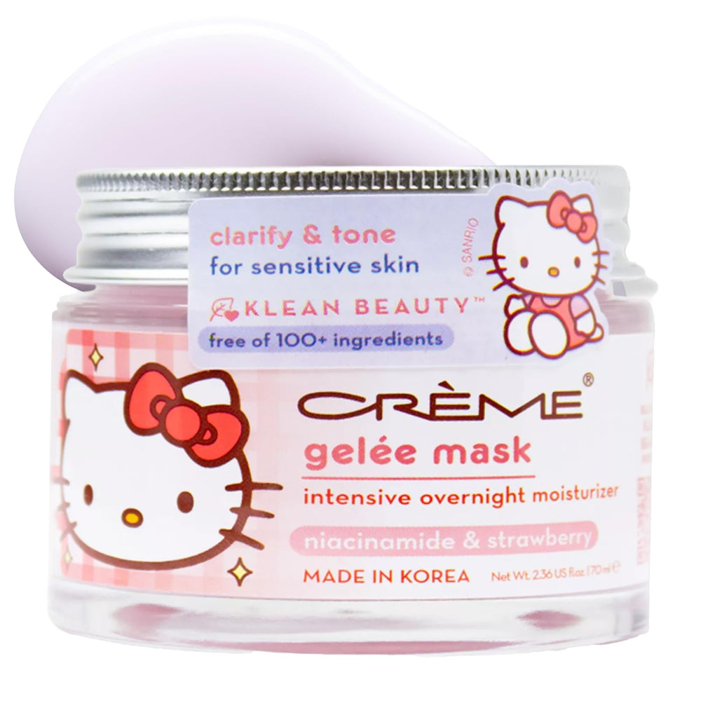 La mascarilla gelée The Crème Shop Hello Kitty ofrece diseño icónico para tu rutina de cuidado.