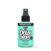The Doux Drops Bonding Polish Spray con envase visible para sellar enlaces y peinados duraderos