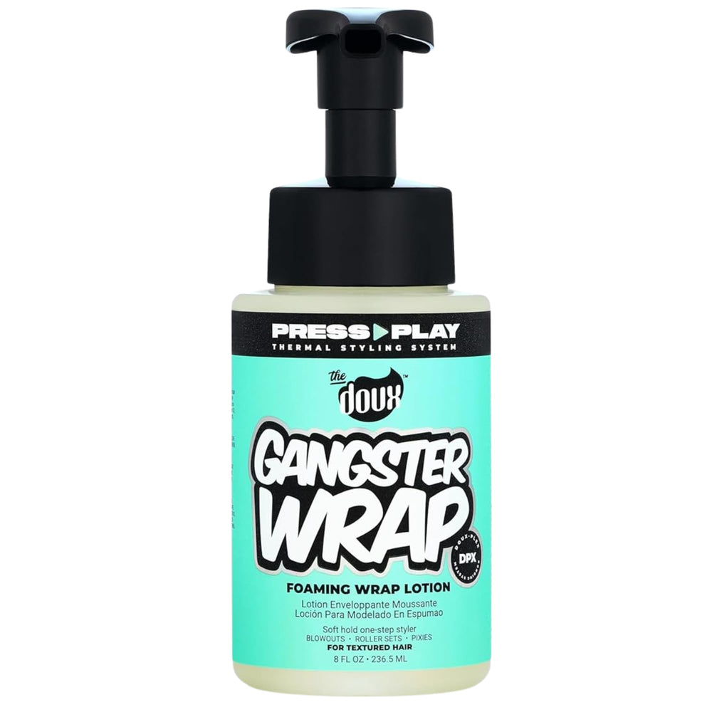 The Doux Gangster Wrap espuma para rizos que define y suaviza sin calor.