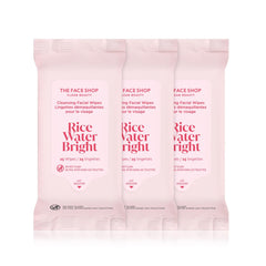 The Face Shop Glamzilla Rice Water Bright: toallitas faciales para limpieza rápida.