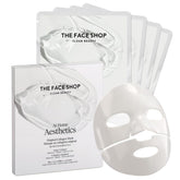 The Face Shop mascarilla colageno vegano en empaque elegante para piel suave e hidratada.