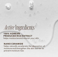 The Face Shop tónico con ceramidas y arroz, absorción rápida.