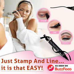 The Flick Stick estampa delineado cat-eye rápido y preciso.