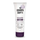 The Grandpa Soap Company champú hamamelis, botella visible, limpieza suave para uso diario.