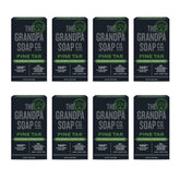 The Grandpa Soap Company – savon goudron-pin emballage en vedette, soin polyvalent.