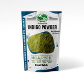 The Henna Guys Indigo hair dye powder jar for natural gray coverage
