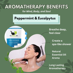 The Herbal Zen tabletas ducha mentol y eucalipto liberan aceites esenciales revitalizantes.