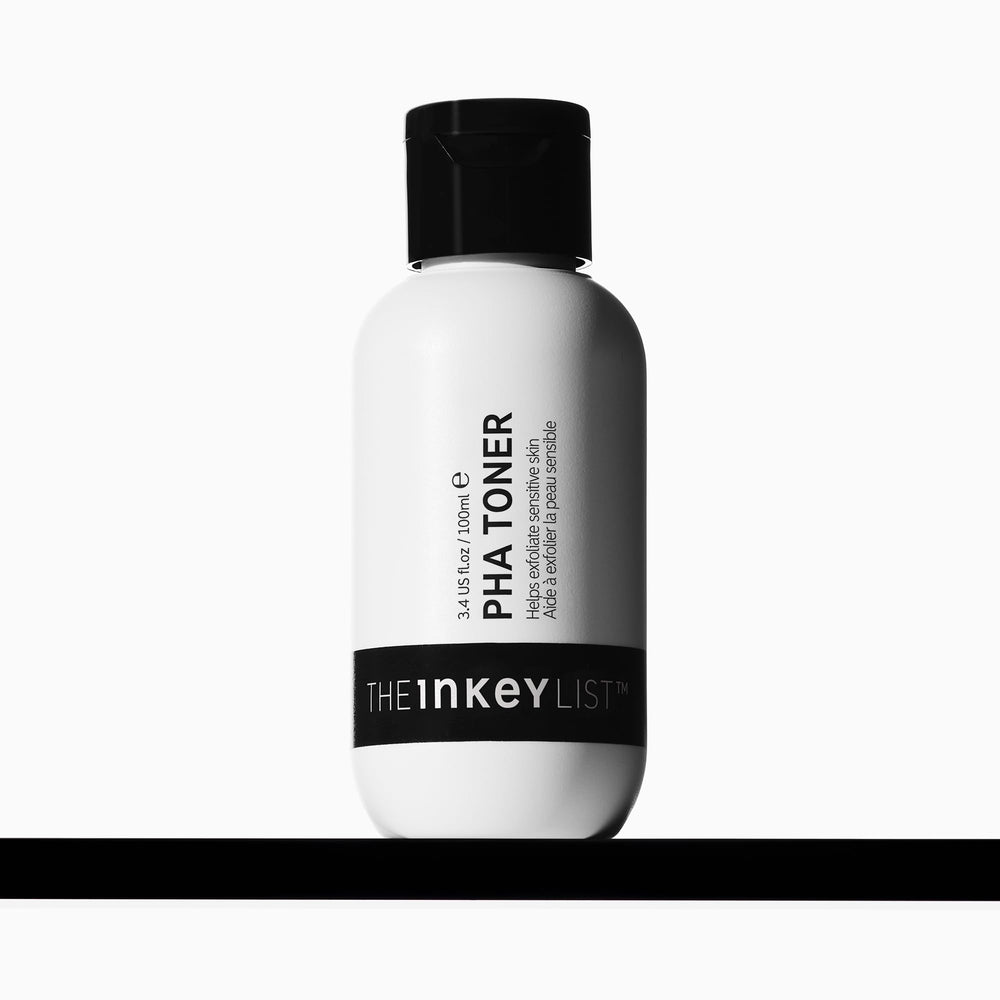 The INKEY List PHA Toner, botella de 100 ml, exfoliación suave que mantiene la hidratación.