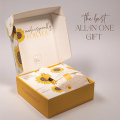 The Love Crate Co. Calcetines girasol esponjosos, confort para casa.
