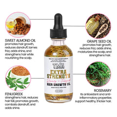The Mane Attraction bottle label highlighting clean, natural ingredients