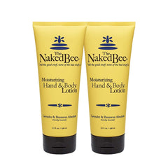 The Naked Bee Lavande & Cire d'Abeille Absolue, flacon pompe duo prêt à hydrater.