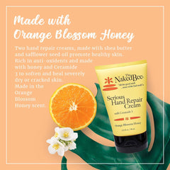 Texture crème mains riche The Naked Bee pour hydratation en profondeur