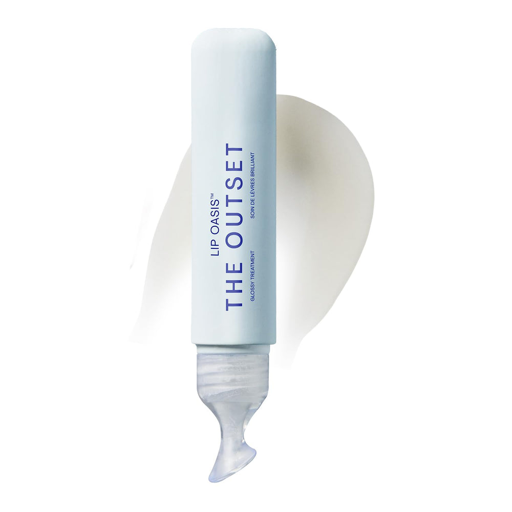 The Outset Lip Oasis empaque elegante para uso diario.