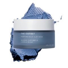 The Outset masque argile bleue: texture cremeuse pour purification en douceur et hydratation