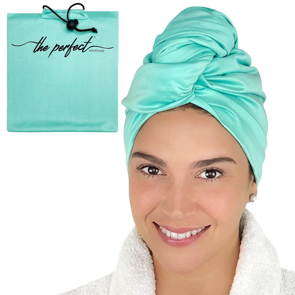 THE PERFECT HAIRCARE Toalla de microfibra con cierre para secado rápido