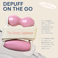 Rodillo Mint Ice Roller de The Skinny Confidential para uso diario en casa.